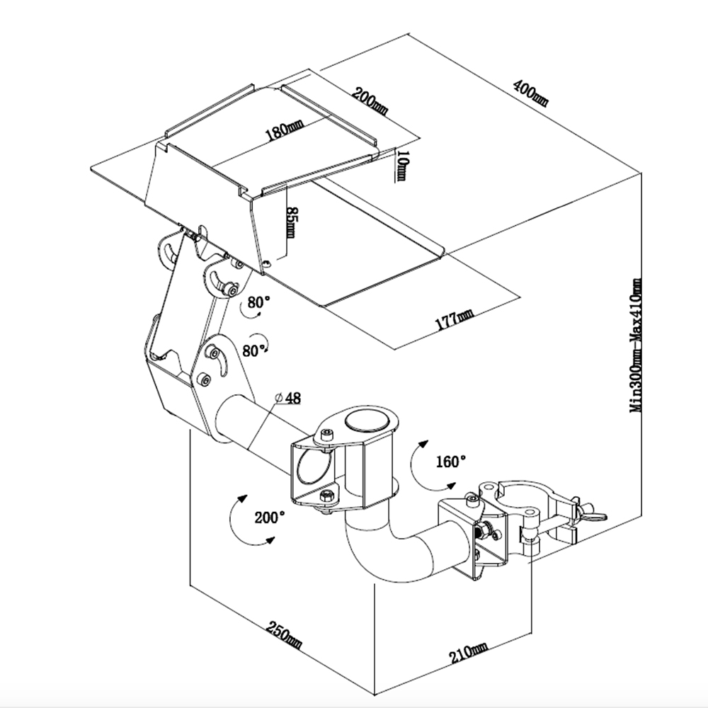 KeyBoard And Mouse Tray Size